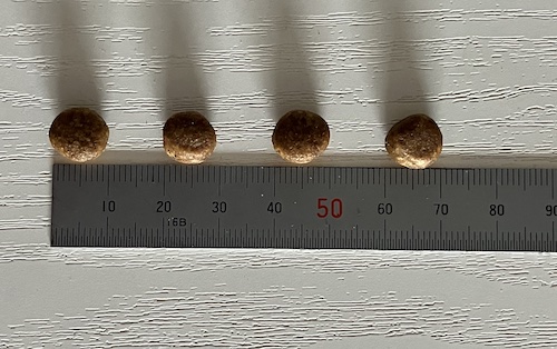 マックアダムズキャットフードの粒の大きさ