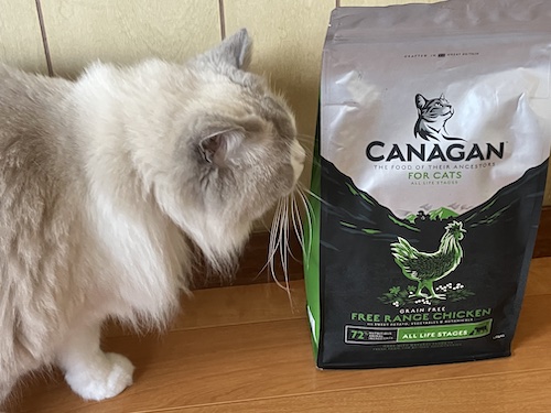 カナガンキャットフード チキンと愛猫1