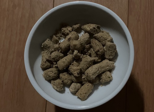 K9ナチュラル(犬用)の盛り付け画像1