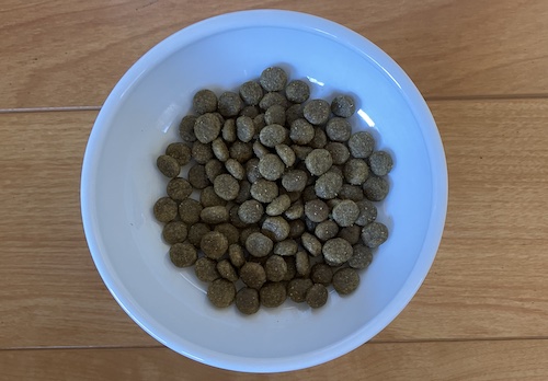 ソルビダドッグフードの盛り付け画像