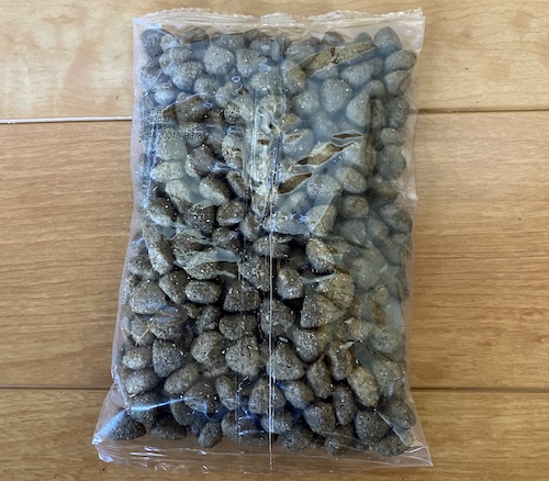 INUMESHIドッグフードのパッケージ画像(裏面2)