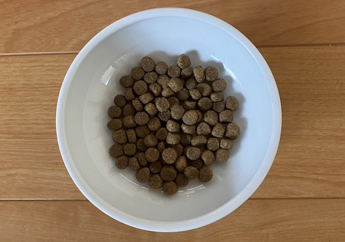 リガロドッグフードの盛り付け画像