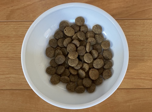 ワイルドレシピドッグフードの盛り付け画像