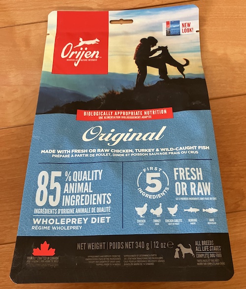 オリジンドッグフードのパッケージ画像（表面2）