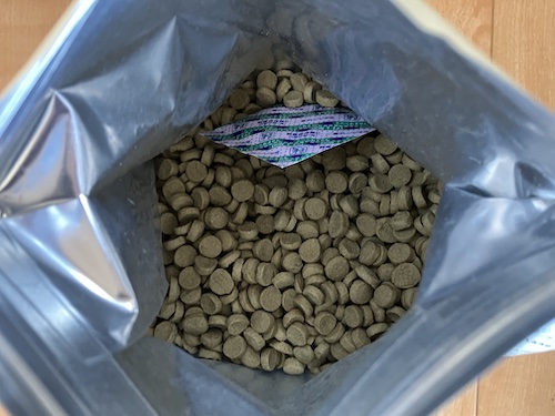 このこのごはんドッグフードの袋の中身