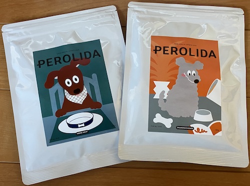 PEROLIDA（ペロリダ）ドッグフードのサンプルのパッケージ画像（表面1）