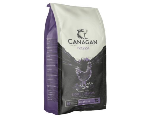 カナガンのシニア犬用ドライフードのパッケージ画像